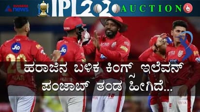 IPL 2020: ಹರಾಜಿನ ಬಳಿಕ KXIP ತಂಡದ ಫುಲ್ ಲಿಸ್ಟ್!