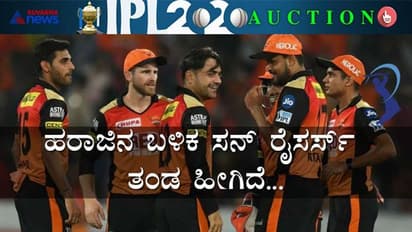 IPL 2020: ಹರಾಜಿನ ಬಳಿಕ ಸನ್ ರೈಸರ್ಸ್ ಹೈದರಾಬಾದ್ ತಂಡ ಹೀಗಿದೆ