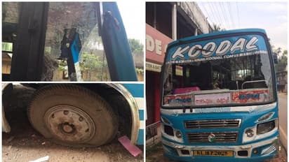ഹർത്താൽ ദിവസം സർവീസ് നടത്തിയ സ്വകാര്യ ബസ് അജ്ഞാതർ അടിച്ചു തകർത്തു