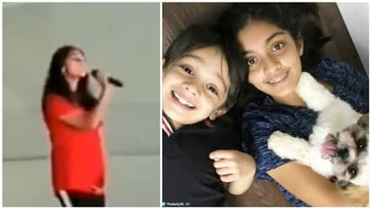 அஜித் மகள் அனோஷ்கா இவ்வளவு அழகா பாடுவாங்களா? வைரலாகும் வீடியோ!