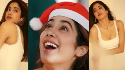 വെള്ള ഡ്രസ്സില് ഹോട്ട് ലുക്കില് ജാന്വി; ചിത്രങ്ങള്...