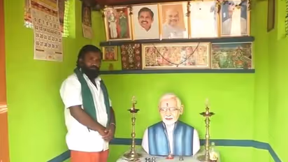 Tamil Nadu: Impressed by Narendra Modi, farmer builds a temple for the Prime Minister