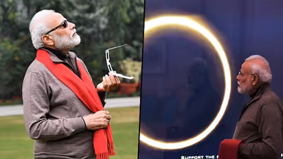 PM Modi fails to witness solar eclipse, but catches glimpse of it through live stream from Kerala