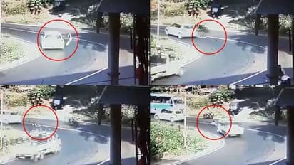 ഓടുന്ന കാറിന്റെ ഡോര് തുറന്ന് കുട്ടി വീണത് ബസിനു മുന്നില്, ഞെട്ടിക്കുന്ന വീഡിയോ!