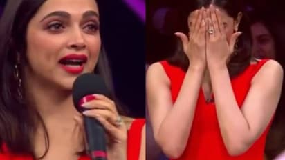 'ഹൃദയം നിറഞ്ഞ നന്ദി...' പരിപാടിക്കിടെ പൊട്ടിക്കരഞ്ഞ് ദീപിക പദുകോൺ