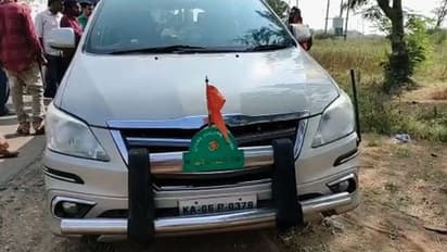 ಸ್ವಾಮೀಜಿ ಪ್ರಯಾಣಿಸುತ್ತಿದ್ದ ಕಾರಿಗೆ KSRTC ಬಸ್ ಡಿಕ್ಕಿ : ಕಾರು ಜಖಂ