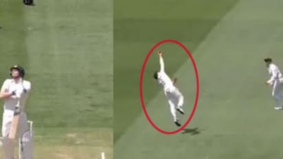 మిస్సైల్ లాంటి బంతి.. స్టన్నింగ్ క్యాచ్: స్మిత్ సెంచరీ మిస్