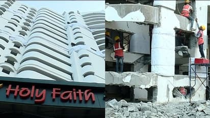 ഹോളിഫെയ്ത്ത് അപാർട്ട്മെൻ്റ് പൊളിക്കുക നാല് ഘട്ടമായി; സെക്കൻഡുകൾക്കുള്ളിൽ ഫ്ലാറ്റ് നിലംപൊത്തും