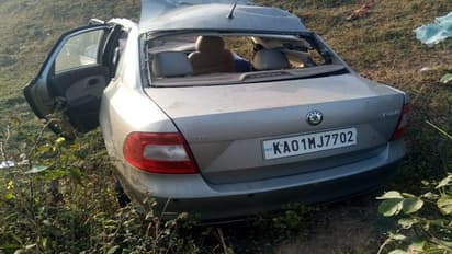 ಧಾರವಾಡ: ಕಾರು, ಟ್ಯಾಂಕರ್ ಮುಖಾಮುಖಿ ಡಿಕ್ಕಿ, ಇಬ್ಬರ ದುರ್ಮರಣ