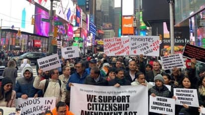 আমেরিকার টাইমস স্কোয়ারে সিএএ-র সমর্থনে মিছিল, বিদেশে মোদীর জয়ধ্বনি