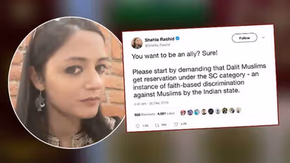 Modi critic Shehla Rashid ‘castes’ her bigotry, wants Dalits to give up a part of their reservation to accommodate Muslims