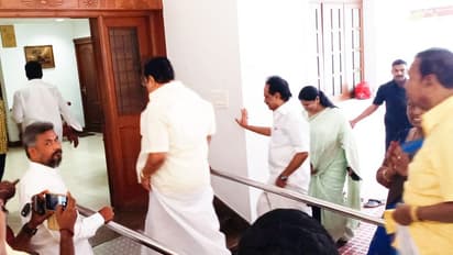 கனிமொழி  வீட்டிற்கு விரைந்த ஸ்டாலின்..!  வீடியோ...!