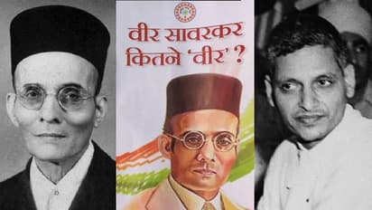 'ഗോഡ്സെയുമായി സവര്ക്കര്ക്ക് സ്വവര്ഗലൈംഗിക ബന്ധം'; വിവാദ പരാമർശവുമായി സേവാദള് ലഘുലേഖ