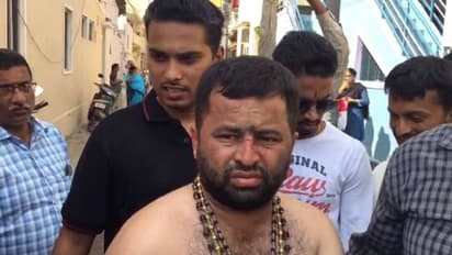 ಪಂಚೆ, ಶಲ್ಯ, ರುದ್ರಾಕ್ಷಿ ಧರಿಸಿ ಜನರಿಗೆ 'ನಾಮ' ಹಾಕ್ತಿದ್ದವನಿಗೆ ಬಿತ್ತು ಗೂಸಾ..!