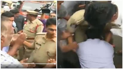 யூனிபார்மில்..மக்கள் காலை தொட்டு தொட்டு கும்பிடும் டி.எஸ்.பி ..! வெளிவந்த பகீர் வீடியோ...!