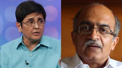 'ഈ സ്ത്രീ ഐപിഎസ് ഓഫീസറായിരുന്നുവെന്ന് വിശ്വസിക്കാനാകുന്നില്ല'; കിരണ് ബേദിക്കെതിരെ പ്രശാന്ത് ഭൂഷണ്