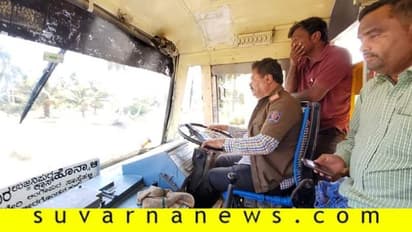 ಬಸ್ ಚಲಾಯಿಸಿ ಹೊನ್ನಾಳಿ ಶಾಸಕನ ಹೀರೋಯಿಸಂ: ಅಧಿಕಾರಿಗಳಿಗೆ ಸಂಕಷ್ಟ!