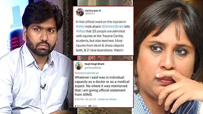 Barkha Dutt caught spreading misinformation to tarnish ABVP’s image with the help of doctor who pretended to be AIIMS official