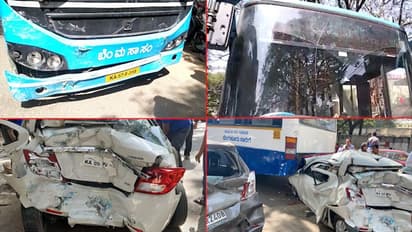 BMTC ಬಸ್‌ನಿಂದ ಮತ್ತೊಂದು ಸರಣಿ ಅಪಘಾತ: 6 ಕಾರುಗಳು ಜಖಂ