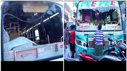 ഹര്‍ത്താല്‍ ദിനം സര്‍വീസ് നടത്തി; കോഴിക്കോട് ബസുകള്‍ക്ക് നേരെ ആക്രമണം, ഒരുമാസത്തിനിടെ തകര്‍ത്തത് മൂന്ന് ബസുകള്‍