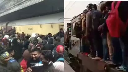 പരീക്ഷാകേന്ദ്രങ്ങളിലേക്ക് ട്രെയിനില്ല; റോഡ് ഉപരോധിച്ചും ട്രെയിനിന് കല്ലെറിഞ്ഞും ഉദ്യോഗാര്ത്ഥികളുടെ പ്രതിഷേധം