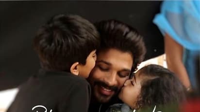 நடிகர் அல்லு அர்ஜுன் குடும்பத்துடன் எடுத்து கொண்ட குதூகல போட்டோஸ்!