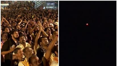 പൊന്നമ്പലമേട്ടില്‍ മകരവിളക്ക് തെളിഞ്ഞു; ശരണംവിളികളാൽ മുഖരിതമായി ശബരിമല