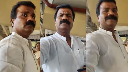 Look at how this Congress corporator hits a female journalist!