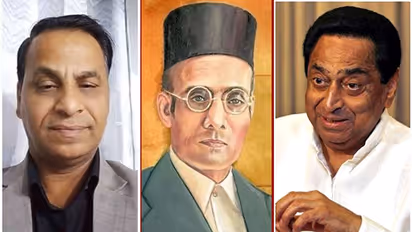 Congress government in MP suspends principal for distributing notebooks with Veer Savarkar’s picture