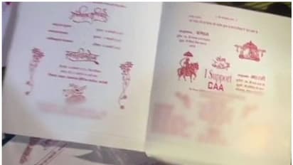 വിവാഹ ക്ഷണക്കത്തില്‍ സിഎഎ അനുകൂല മുദ്രാവാക്യം; ജനങ്ങളെ ബോധവല്‍ക്കരിക്കാനെന്ന് വരന്‍