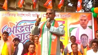 অহিংসা যারা করে তারা কাপুরুষ, তৃণমূলকে হিংসার বদলে হিংসার বার্তা দিলীপের