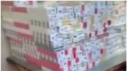 സൗദിയിലേക്ക് കടത്താന് ശ്രമിച്ച വന് സിഗിരിറ്റ് ശേഖരം പിടിച്ചെടുത്തു - വീഡിയോ