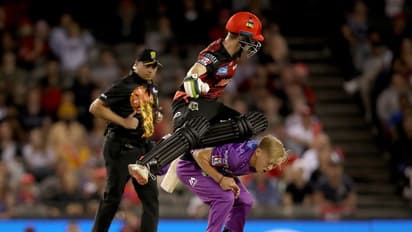 റണ്ണൗട്ടാവാതിരിക്കാന്‍ ബാറ്റ്സ്മാന്റെ അതിസാഹസം; കൂട്ടിയിടിക്കൊടുവില്‍ അത്ഭുതകരമായ രക്ഷപ്പെടല്‍