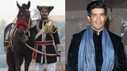 കുതിര പൊലീസിന് യൂണിഫോം ഡിസൈൻ ചെയ്ത് മനീഷ് മൽഹോത്ര; 'കുറച്ച് ഓവറായി' പോയെന്ന് ട്വിറ്റർ ഉപയോക്താക്കൾ