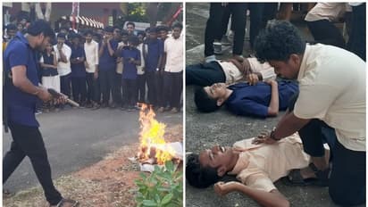 ഫയര് എഞ്ചിനുകള് പാഞ്ഞെത്തി, ആശങ്കയുടെ നിമിഷങ്ങള്; മുട്ടത്ത് മോക്ഡ്രില്