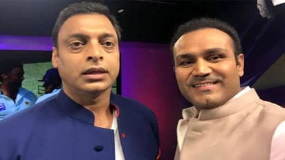 సెహ్వాగ్ తలపై ఉన్న జట్టు కన్నా ఎక్కువగా... షోయబ్ అక్తర్ షాకింగ్ కామెంట్స్