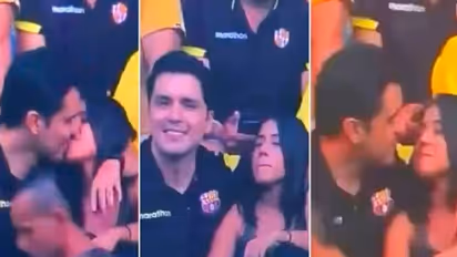 ಫುಟ್ಬಾಲ್ ಪಂದ್ಯದಲ್ಲಿ ಮತ್ತೊಬ್ಬಳಿಗೆ ಮುತ್ತು; ವೈರಲ್ ವಿಡಿಯೋದಿಂದ ಲವ್ ಬ್ರೇಕ್ಅಪ್!