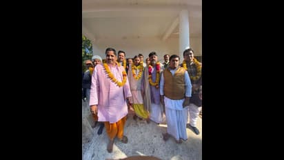 ಮಧ್ಯ ಪ್ರದೇಶದ ಶಕ್ತಿ ದೇಗುಲದಲ್ಲಿ ಮಹಾ ಪೂಜೆ, ಹೋಮ ನಡೆಸಿದ ಡಿಕೆಶಿ