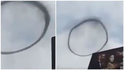 ஷாக்கான மக்கள்..! வானத்தில் திடீரென தோன்றிய "கருப்பு வளையம்"..? அதிர்ச்சி வீடியோ உள்ளே..!