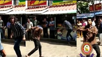 'ആശാന് ഗുണ്ടയാണെന്ന് അവനൊരു വിശ്വാസക്കുറവ്'; നടു റോഡില് ഷോ കാണിച്ച ഗുണ്ടകളെ ആദ്യം പൊക്കി, പിന്നെ ട്രോളി കേരള പൊലീസ് - വീഡിയോ