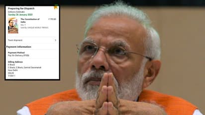 சிஏஏ தவறு…படிச்சு தெரிஞ்சுக்கங்க…பிரதமர் மோடிக்கு அரசியலமைப்புச் சட்டப் புத்தகத்தை அனுப்பி காங்கிரஸ் நூதன போராட்டம்..!