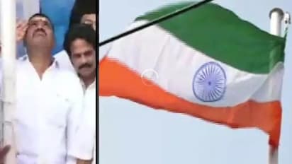 ദേശീയ പതാക തലകീഴായി ഉയര്ത്തി ആന്ധ്ര മന്ത്രി; വിവാദം