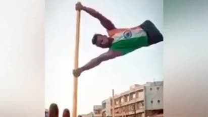 ഇത് പതാകയല്ല, അതുക്കുംമേല; സാഹസികനായ യുവാവിന്റെ വീഡിയോ പങ്കുവച്ച് ആനന്ദ് മഹീന്ദ്ര