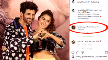 ‘WhatsApp toh check kar’: Kartik Aaryan’s comment to Sara Ali Khan fuels doubt if all is well between them