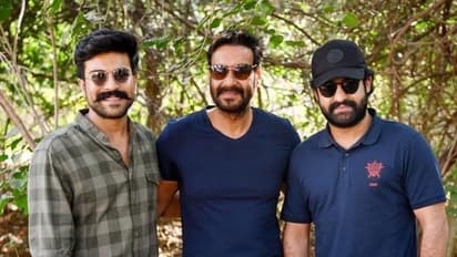 'RRR' స్పెషల్ లుక్.. ఒకే ఫ్రేమ్ లో ముగ్గురు హీరోలు