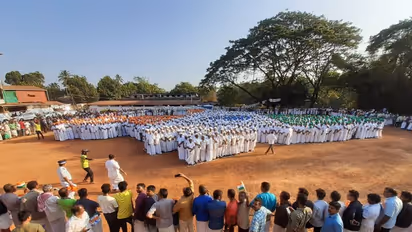 പൗരത്വ നിയമ ഭേദഗതിക്കെതിരെ മനുഷ്യഭൂപടം; കാണാം ചിത്രങ്ങള്‍
