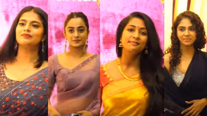 നവ്യ നായര് മുതല് നയന്താര വരെ; ഭാമയുടെ വിവാഹ റിസപ്ഷനില് നായികമാര്