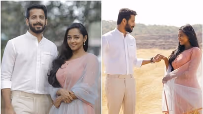 'സേവ് ദ ഡേറ്റ്'; അരുണ് കുര്യനൊപ്പമുള്ള ഫോട്ടോ പങ്കുവെച്ച് ശാന്തി ബാലചന്ദ്രന്