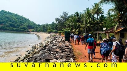 ಪೂರ್ವ-ಪಶ್ಚಿಮಗಳ ಸಂಗಮ ಗೋಕರ್ಣ; ಇಲ್ಲಿನ ಕಡಲ ತೀರದ ನೋಟ  ವಿಹಂಗಮ!