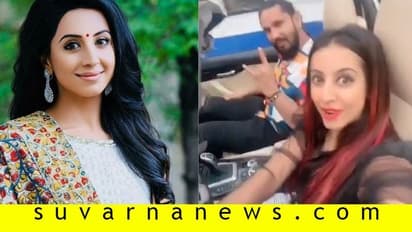 ಕಾರಲ್ಲಿ ಸೆಲ್ಫಿ ವಿಡಿಯೋ: 2000 ರು. ದಂಡ ಕಟ್ಟಿದ ಸಂಜನಾ!